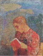 Odilon Redon Elsass oder Lesender Monch Sweden oil painting artist